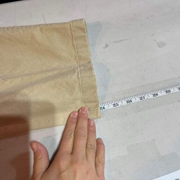 L.L. Bean Women's High-Rise Flat Front Favorite Fit Cropped Pants Beige Size 18 - Picture 11 of 12